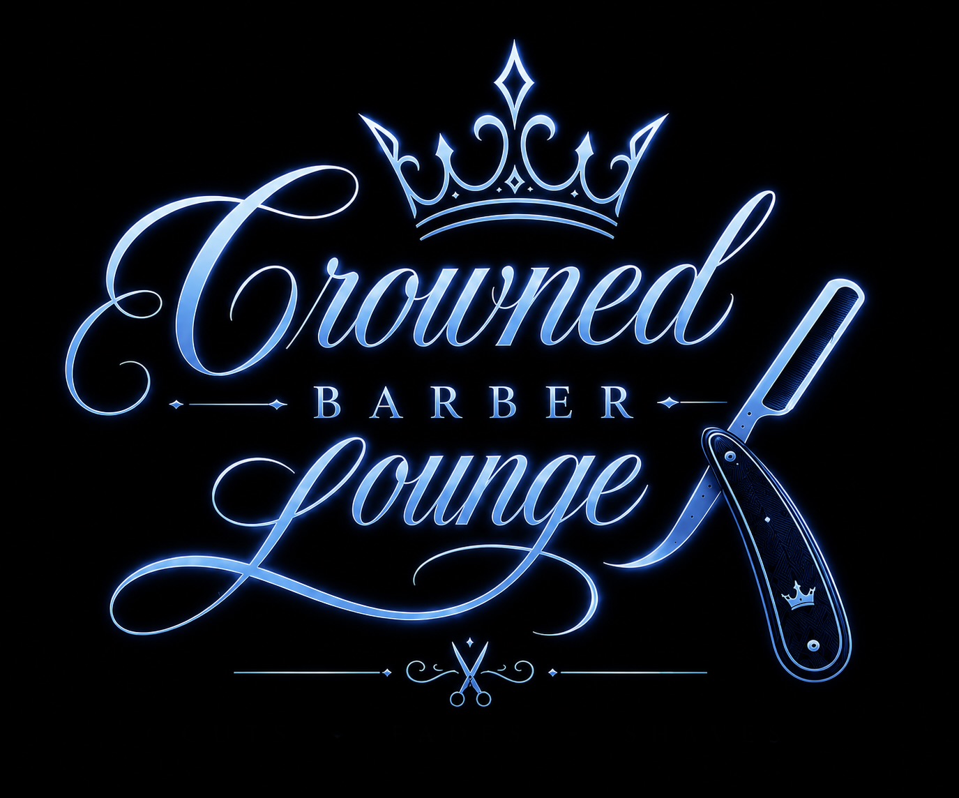 Crowned Barber Lounge logo